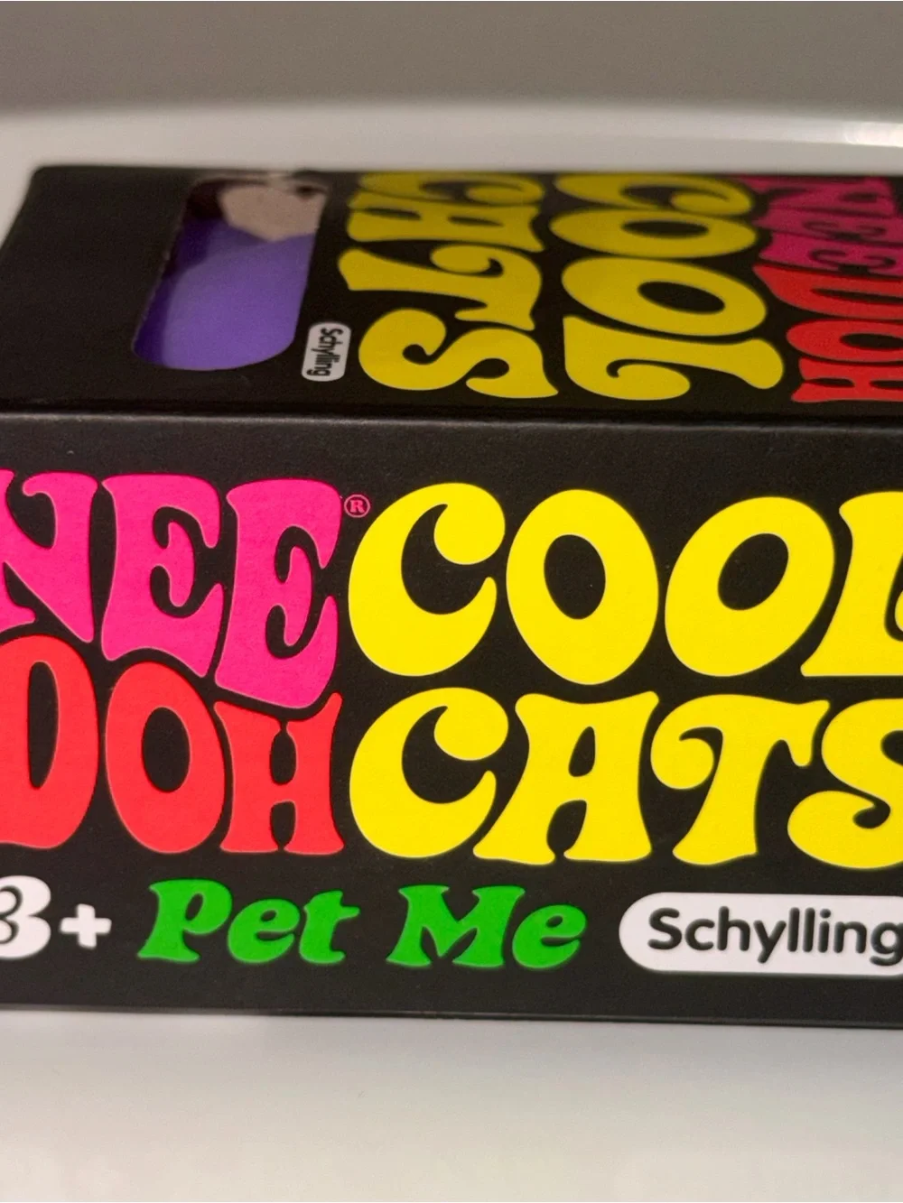 Needoh Schylling Cool Cats Squishy Toy - Purple